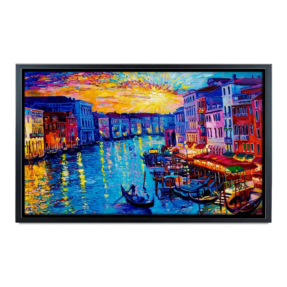 Rainbow Venice Oversized Canvas Print Rainbow Venice Oversized Canvas Print wall art product Art Print Shop