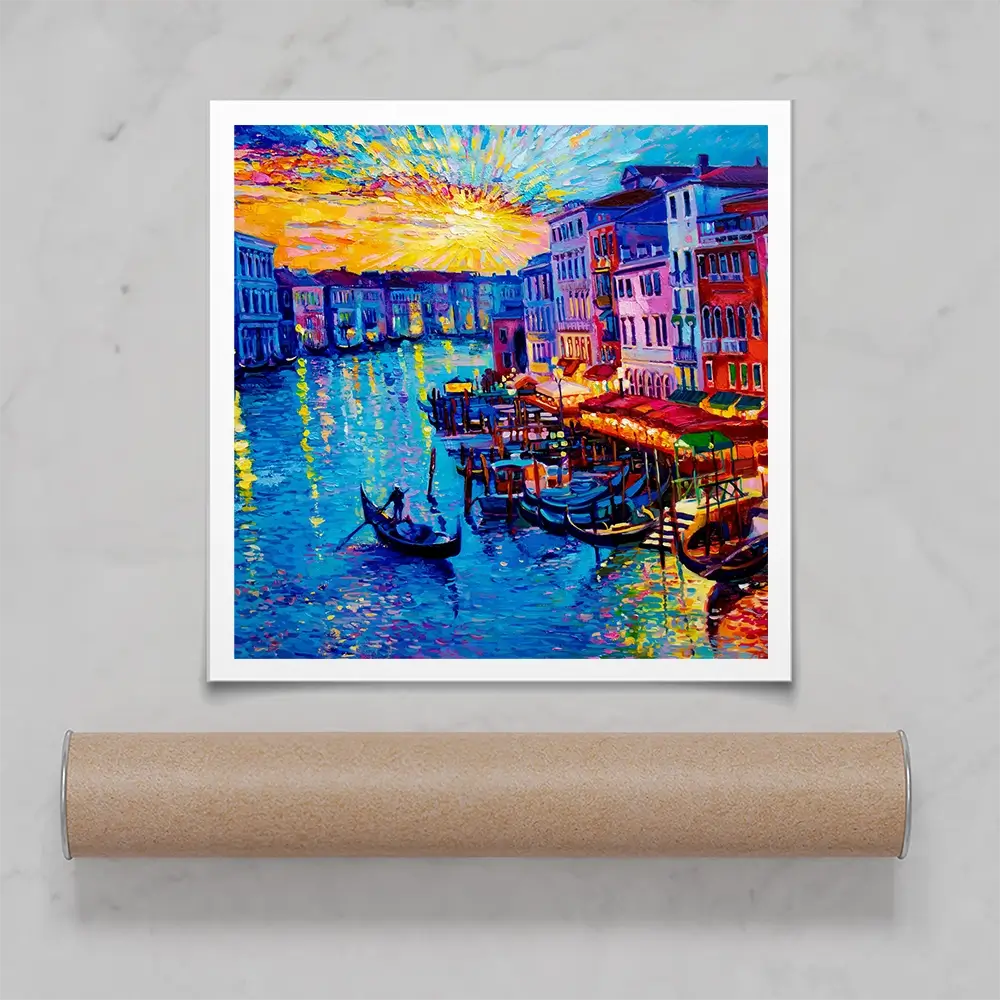 Rainbow Venice Square Art Print Rainbow Venice Square Art Print wall art product Ivailo Nikolov / Shutterstock