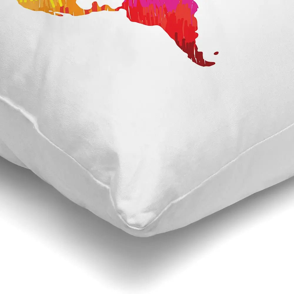 Rainbow World Map Cushion Rainbow World Map Cushion wall art product Ludmila Meshcheriakova / Shutterstock