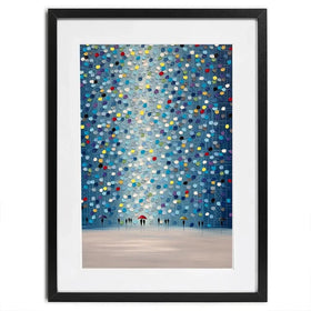 Raindrop Confetti Framed Art Print Raindrop Confetti Framed Art Print wall art product Ekaterina Ermilkina