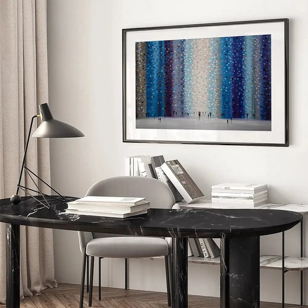 Rainy City For Us Framed Art Print Rainy City For Us Framed Art Print wall art product Ekaterina Ermilkina