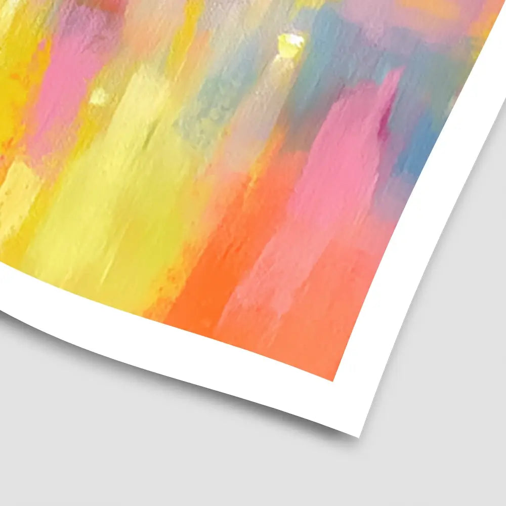 Rainy City Glow Art Print Rainy City Glow Art Print wall art product Chromatic Storm Studio