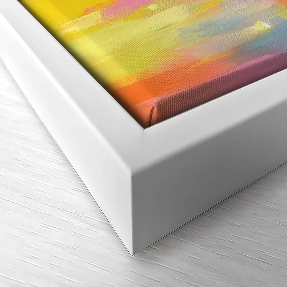 Rainy City Glow Canvas Print Rainy City Glow Canvas Print wall art product Chromatic Storm Studio
