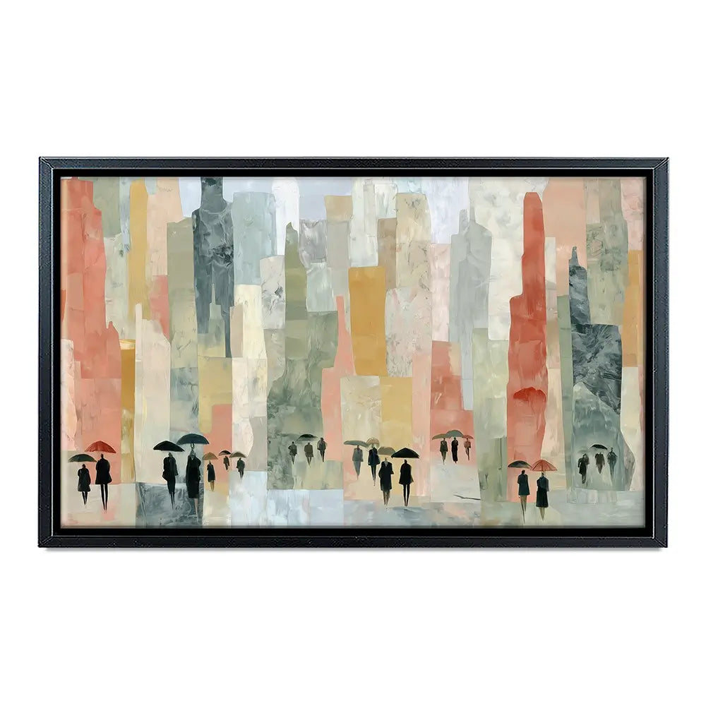 Rainy City Streets Canvas Print Rainy City Streets Canvas Print wall art product Chromatic Storm Studio