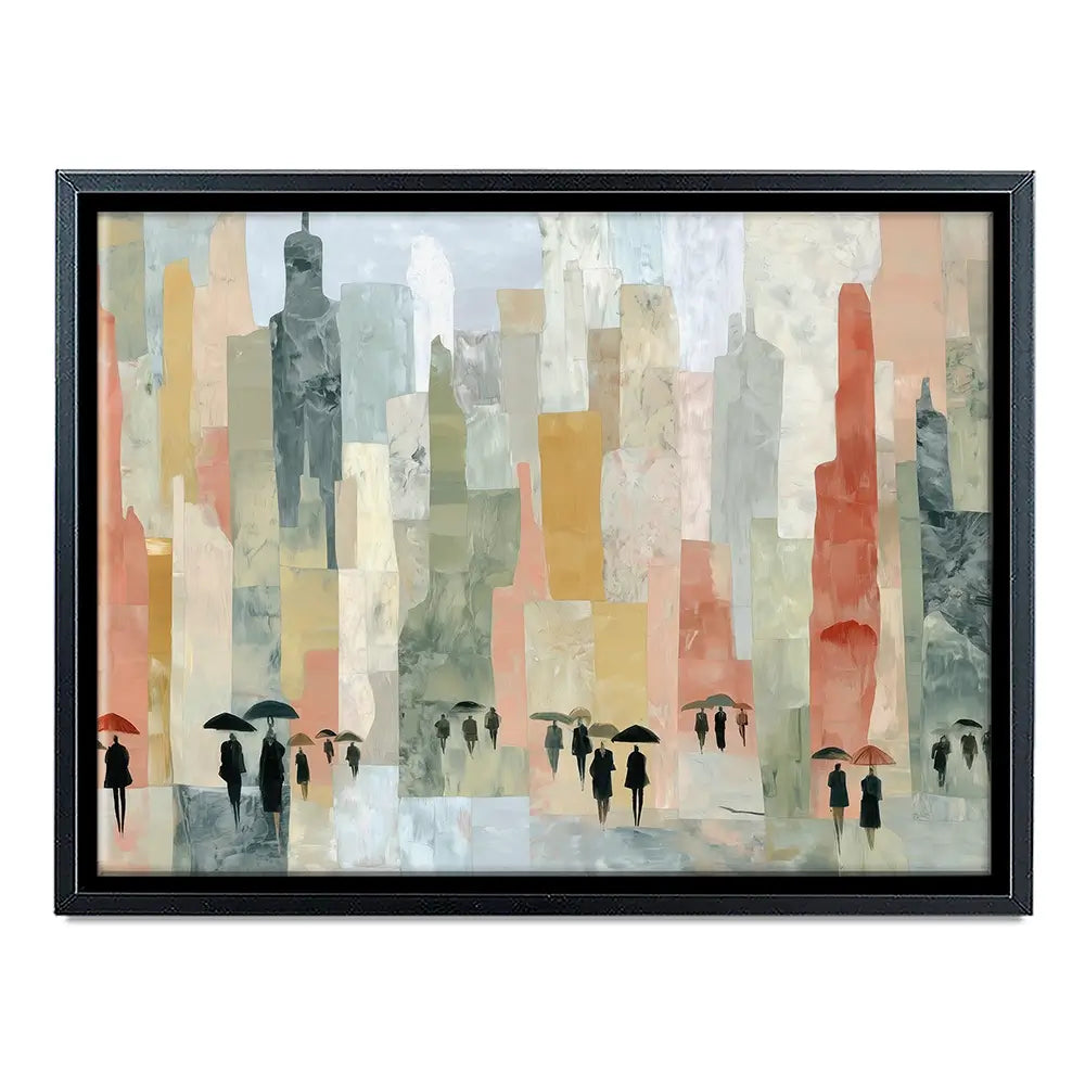 Rainy City Streets Canvas Print Rainy City Streets Canvas Print wall art product Chromatic Storm Studio