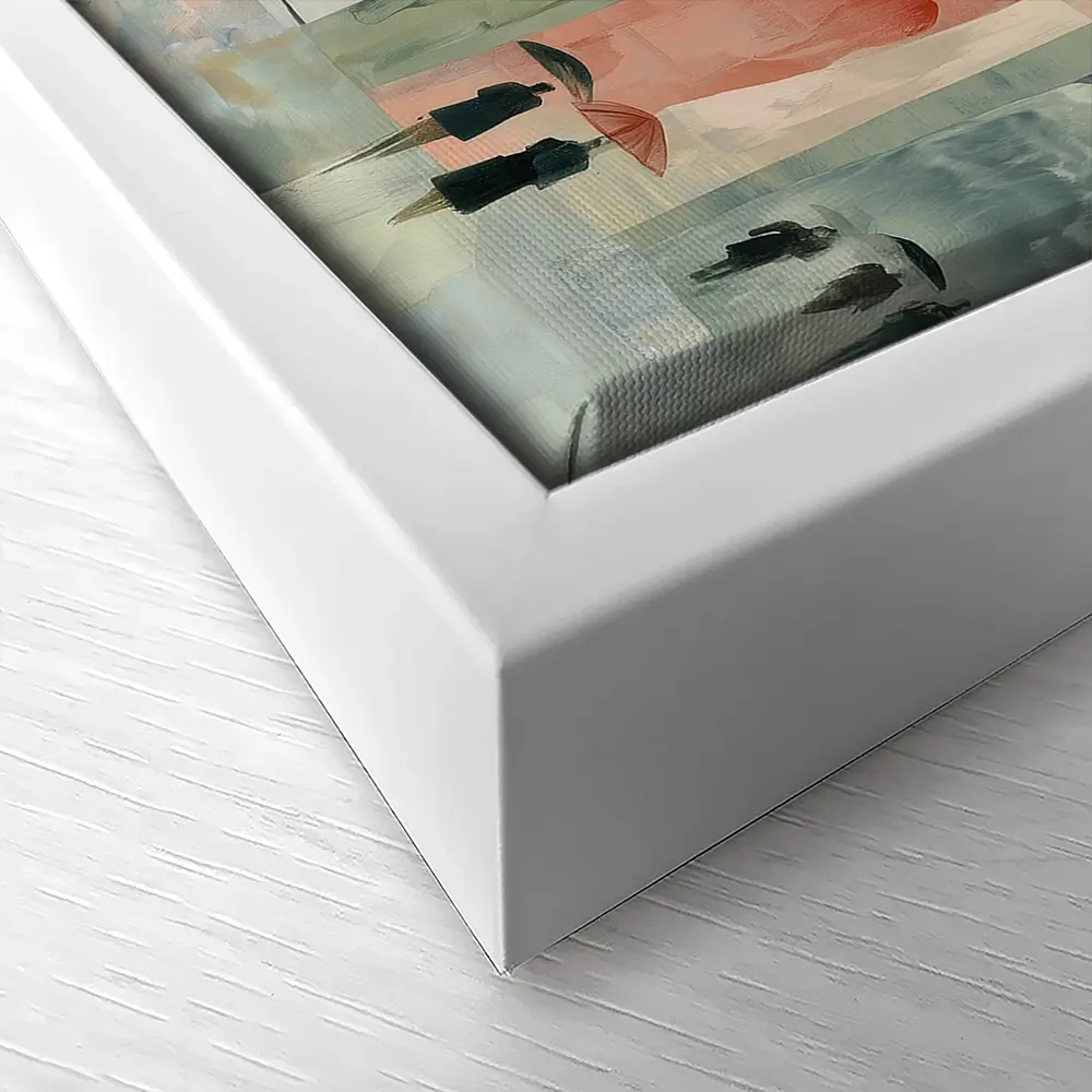 Rainy City Streets Canvas Print Rainy City Streets Canvas Print wall art product Chromatic Storm Studio