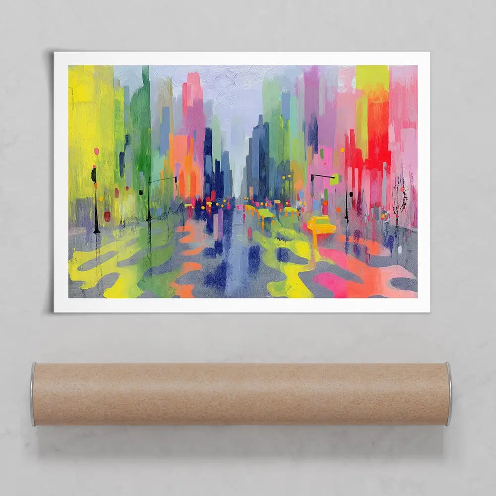 Rainy Crossing Art Print Rainy Crossing Art Print wall art product Chromatic Storm Studio