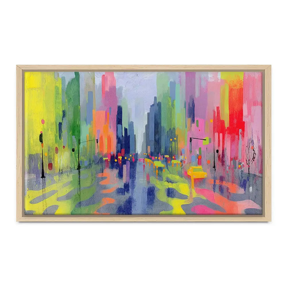 Rainy Crossing Canvas Print Rainy Crossing Canvas Print wall art product Chromatic Storm Studio
