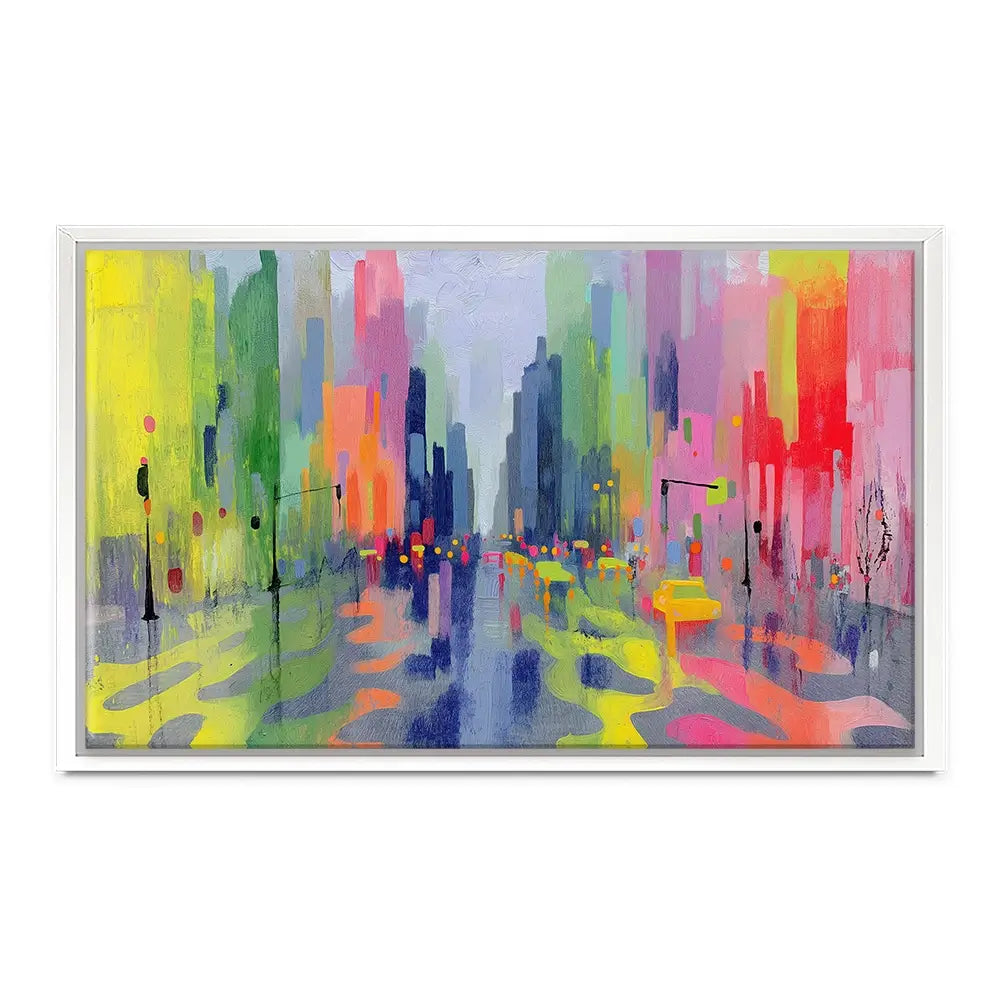 Rainy Crossing Canvas Print Rainy Crossing Canvas Print wall art product Chromatic Storm Studio