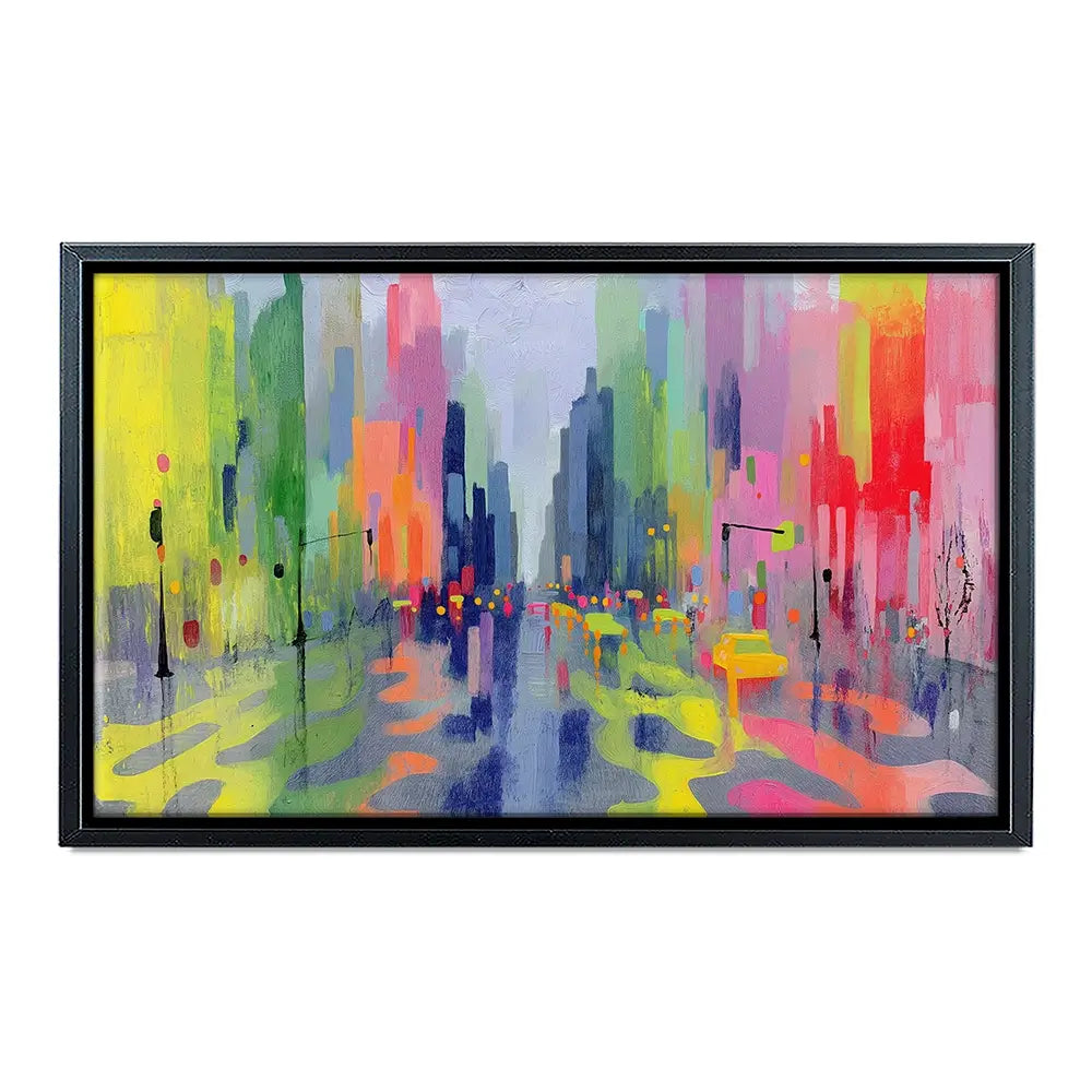 Rainy Crossing Canvas Print Rainy Crossing Canvas Print wall art product Chromatic Storm Studio