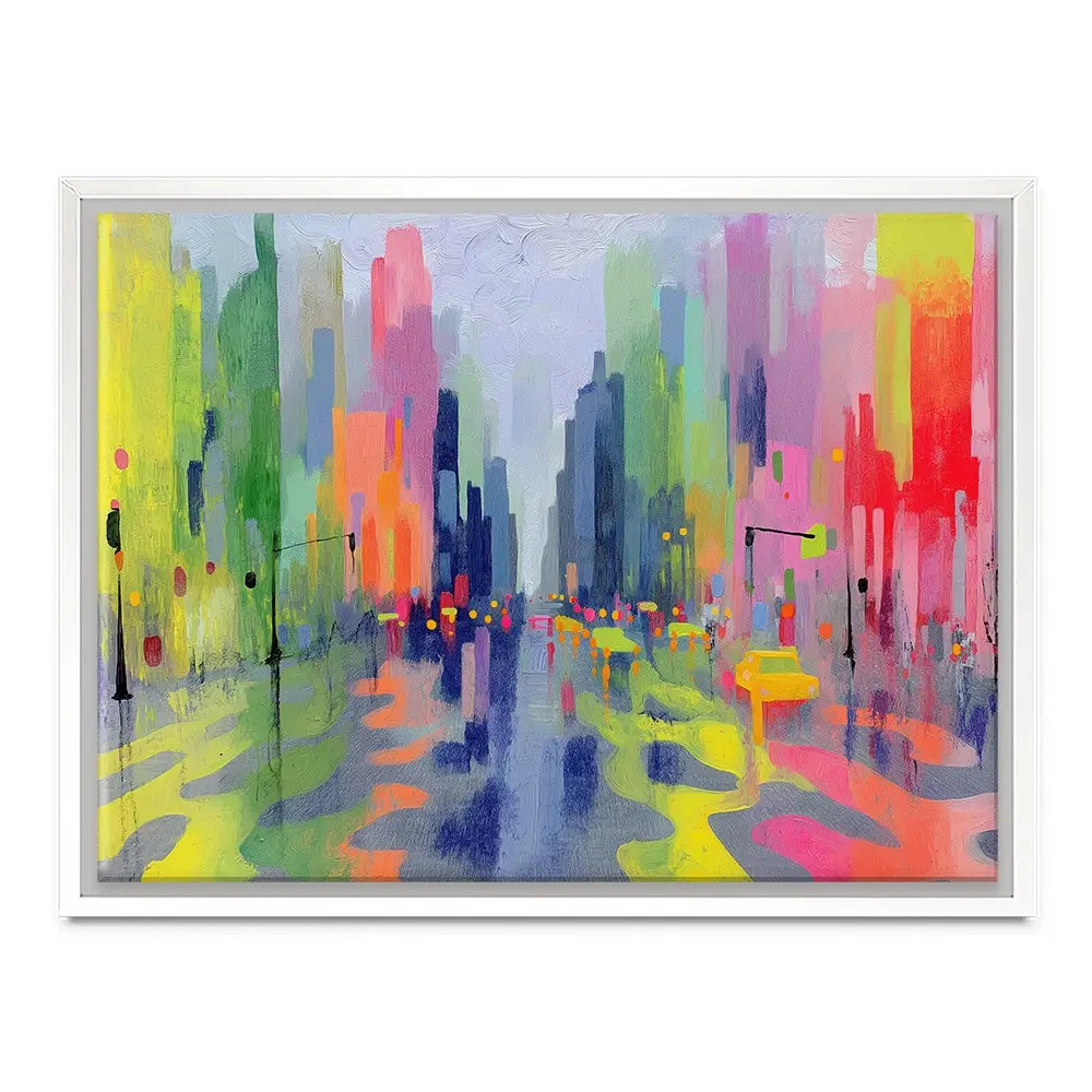 Rainy Crossing Canvas Print Rainy Crossing Canvas Print wall art product Chromatic Storm Studio