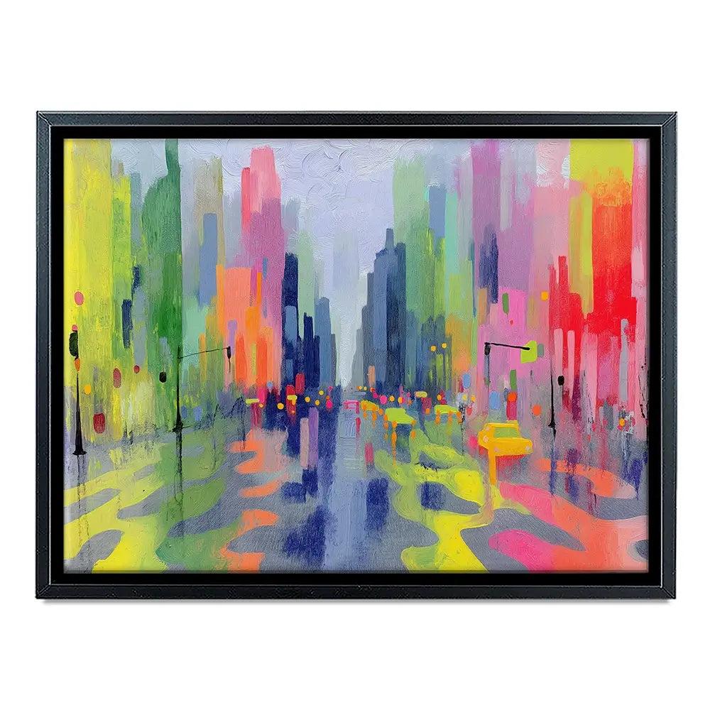 Rainy Crossing Canvas Print Rainy Crossing Canvas Print wall art product Chromatic Storm Studio