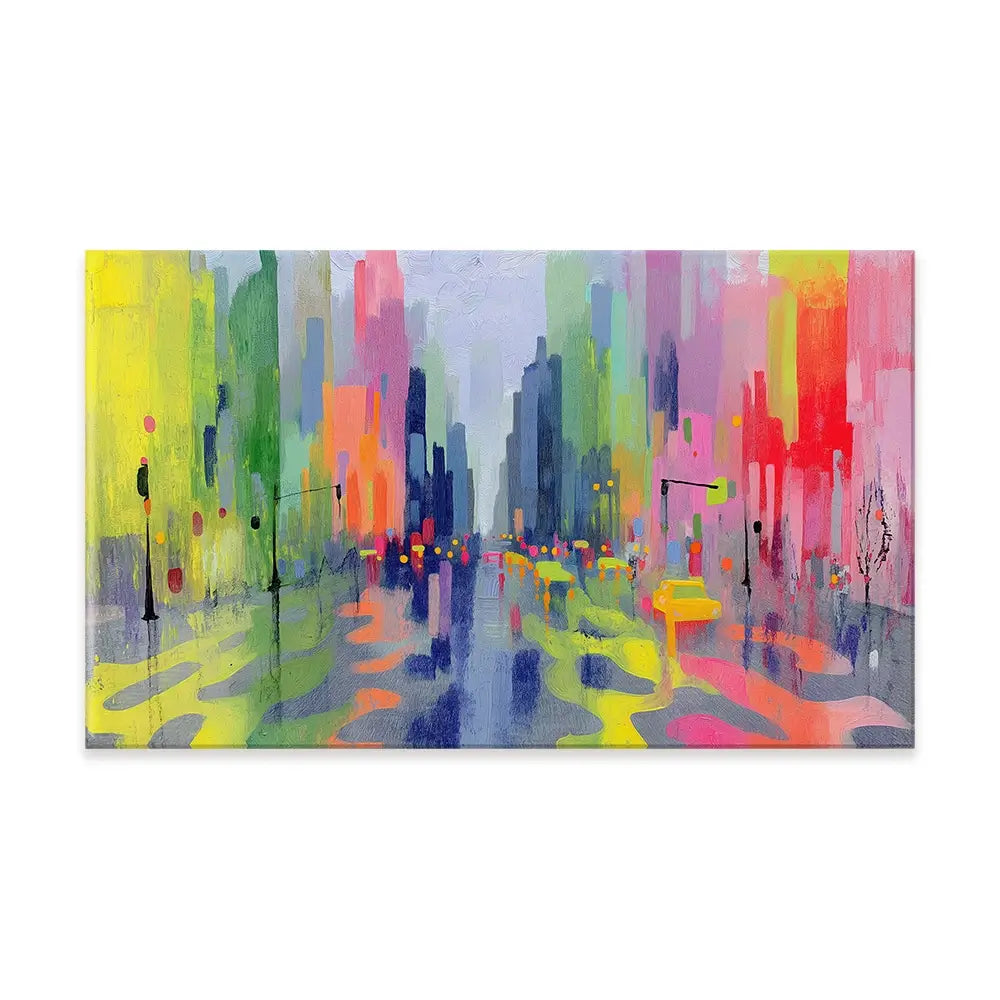 Rainy Crossing Canvas Print Rainy Crossing Canvas Print wall art product Chromatic Storm Studio