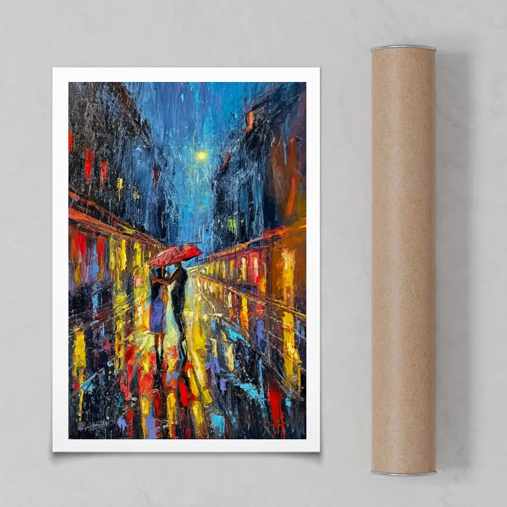 Rainy Date Night Art Print Rainy Date Night Art Print wall art product David Alexander Elder