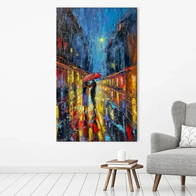 Rainy Date Night Canvas Print Rainy Date Night Canvas Print wall art product David Alexander Elder