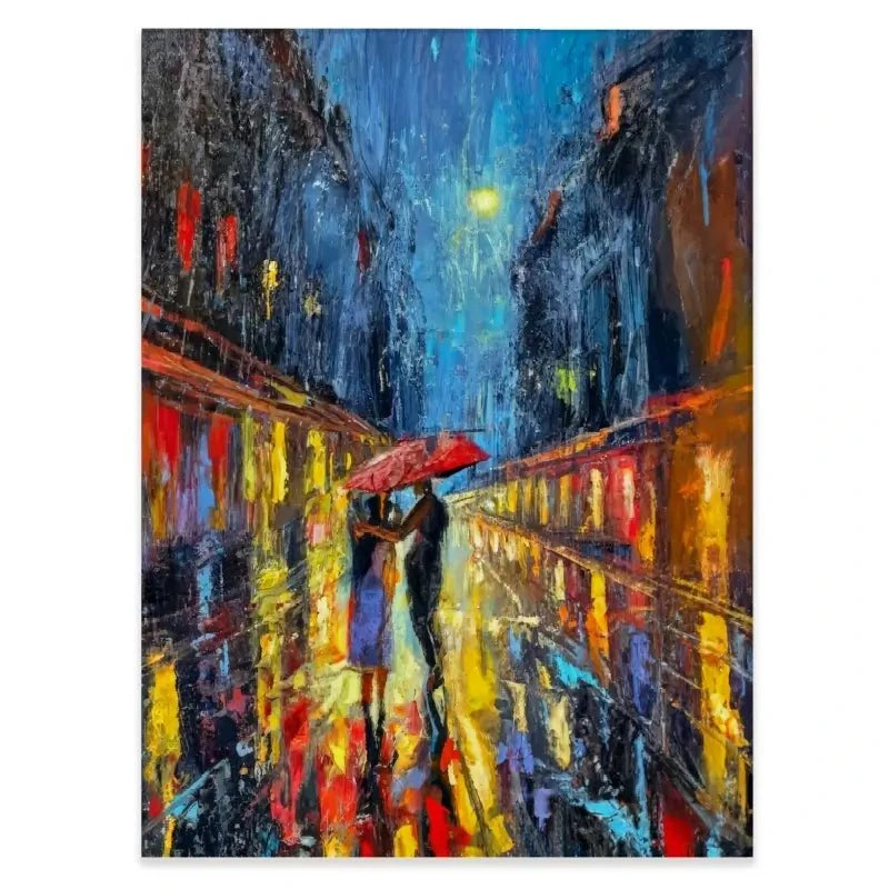 Rainy Date Night Canvas Print Rainy Date Night Canvas Print wall art product David Alexander Elder