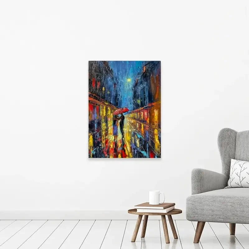 Rainy Date Night Canvas Print Rainy Date Night Canvas Print wall art product David Alexander Elder