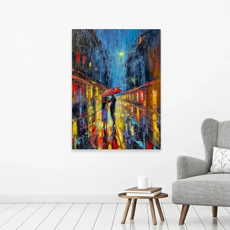 Rainy Date Night Canvas Print Rainy Date Night Canvas Print wall art product David Alexander Elder