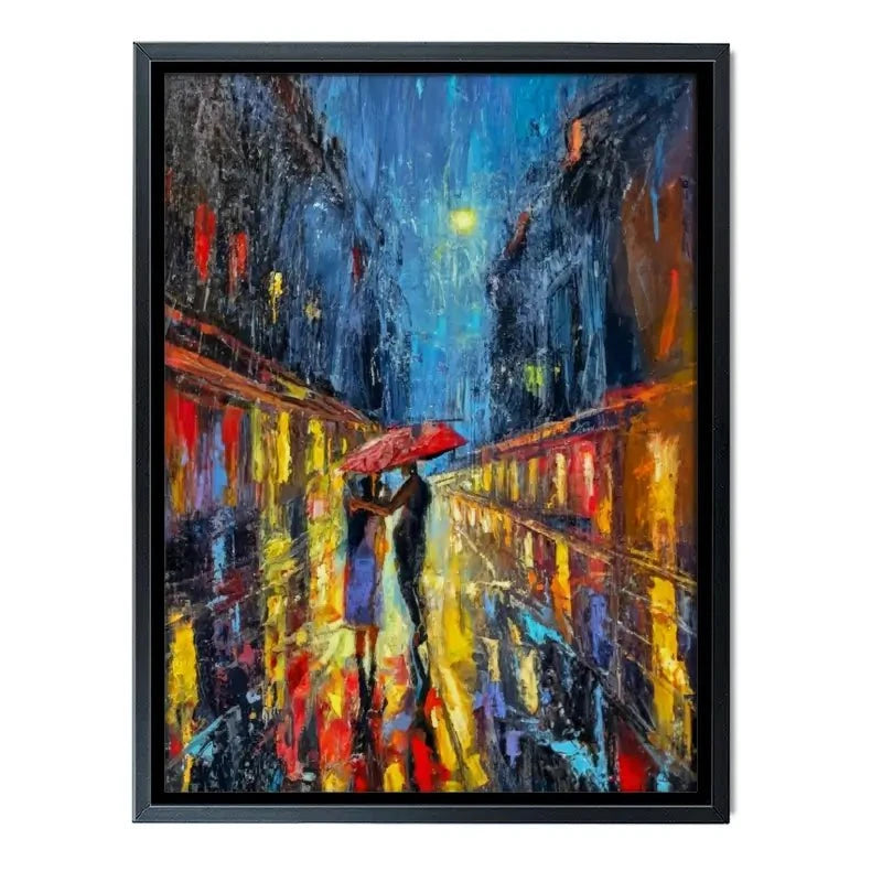 Rainy Date Night Canvas Print Rainy Date Night Canvas Print wall art product David Alexander Elder