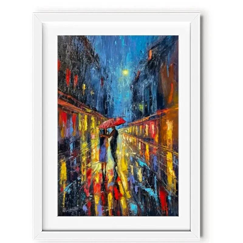 Rainy Date Night Framed Art Print Rainy Date Night Framed Art Print wall art product David Alexander Elder