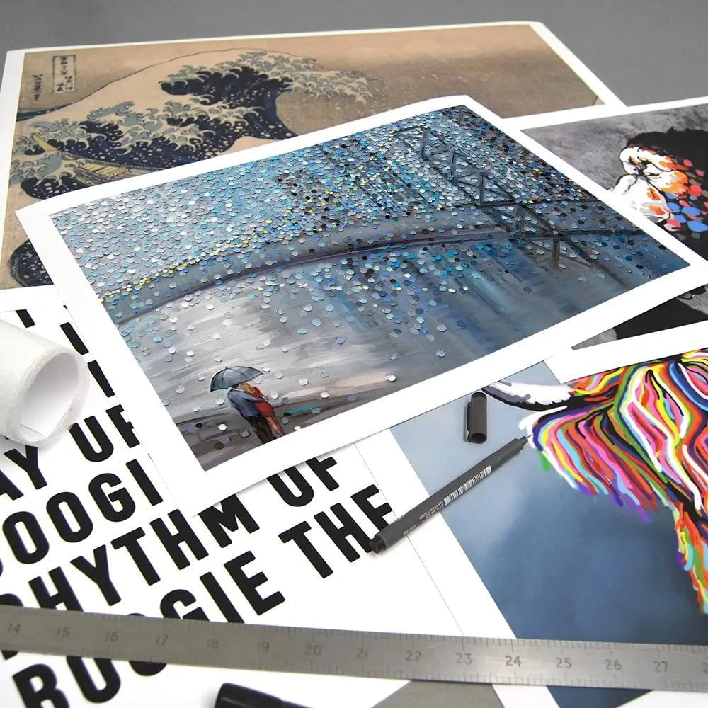 Rainy Date With The Bridge View  Art Print Rainy Date With The Bridge View  Art Print wall art product Ekaterina Ermilkina