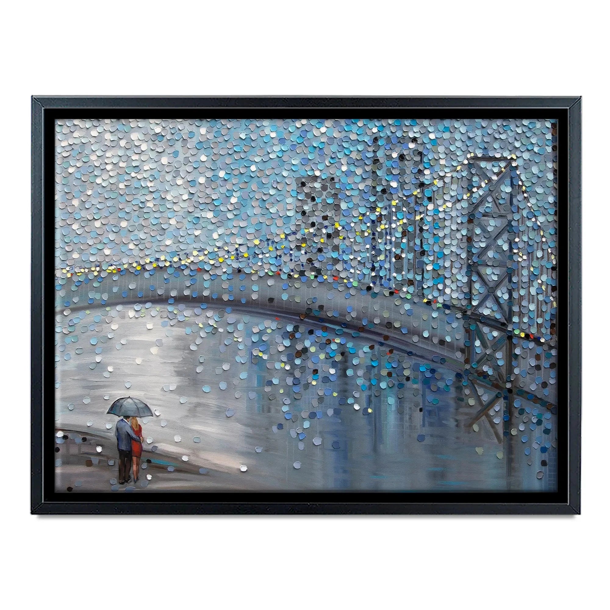 Rainy Date With The Bridge View Canvas Print Rainy Date With The Bridge View Canvas Print wall art product Ekaterina Ermilkina