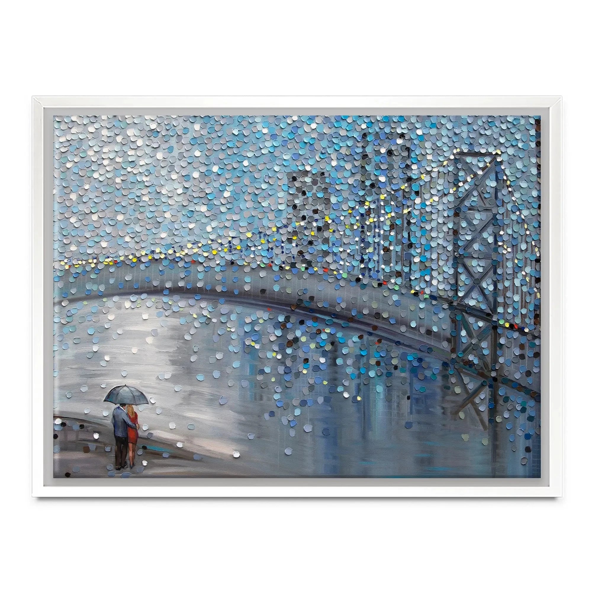 Rainy Date With The Bridge View Canvas Print Rainy Date With The Bridge View Canvas Print wall art product Ekaterina Ermilkina