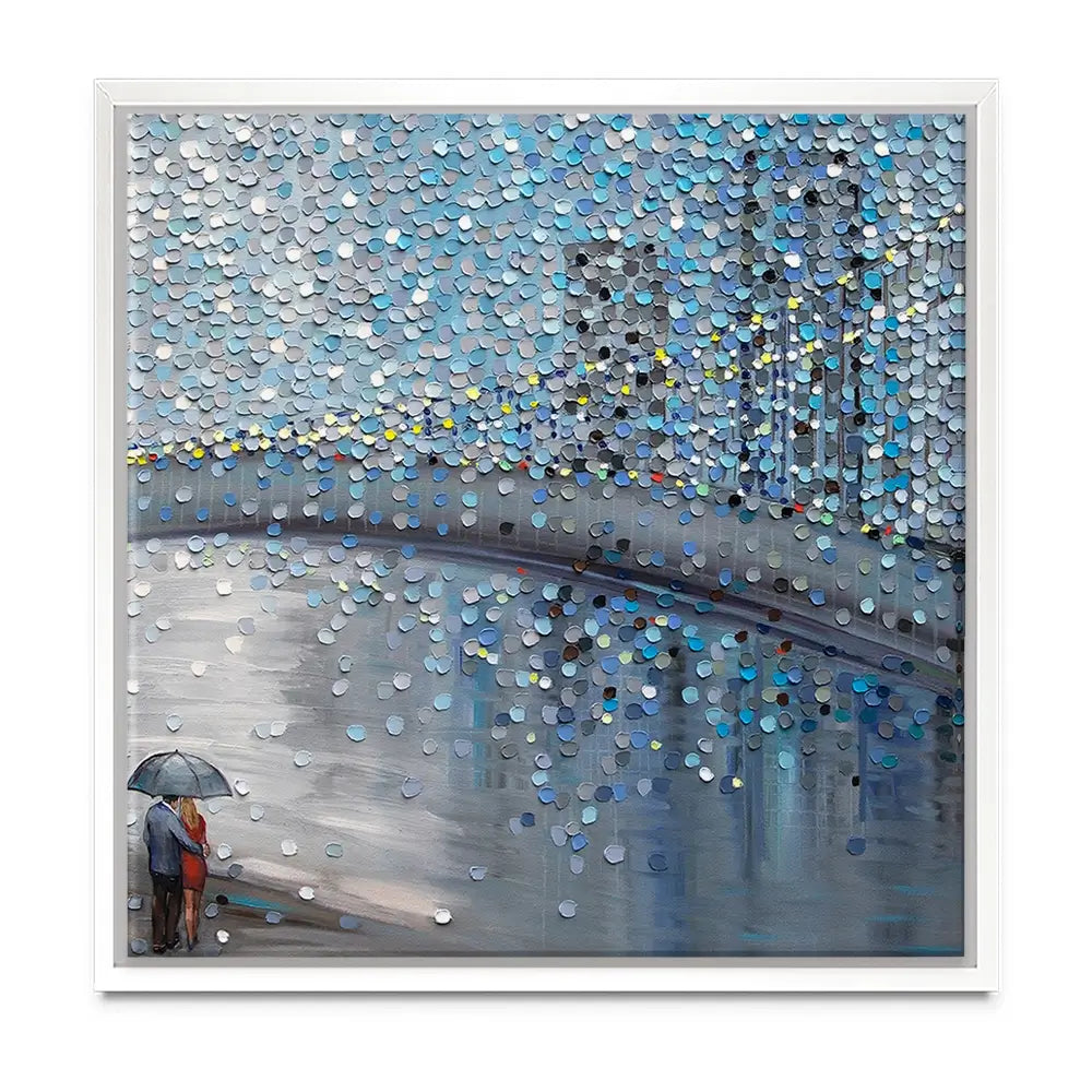 Rainy Date With The Bridge View Oversized Canvas Print Rainy Date With The Bridge View Oversized Canvas Print wall art product Art Print Shop