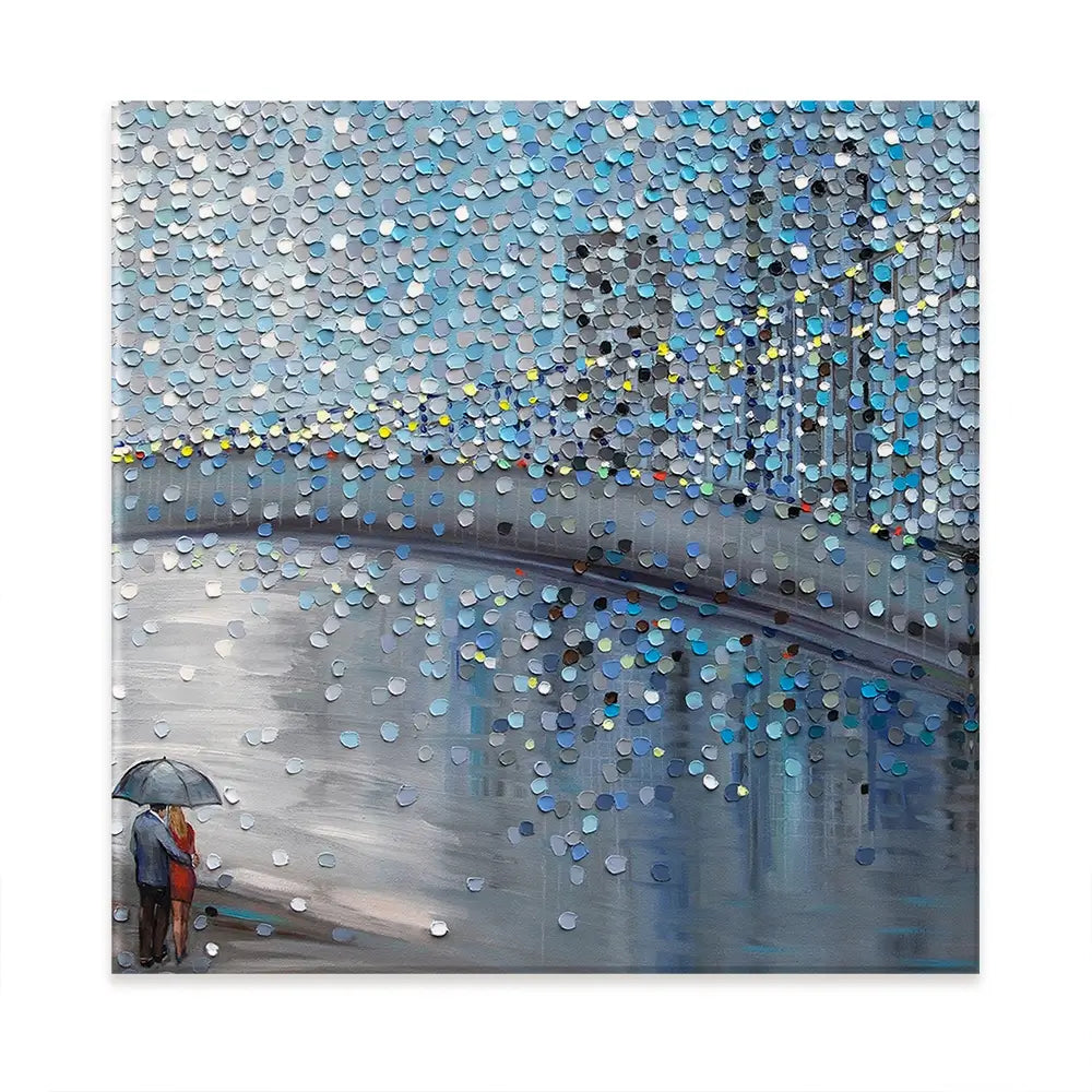 Rainy Date With The Bridge View Oversized Canvas Print Rainy Date With The Bridge View Oversized Canvas Print wall art product Art Print Shop