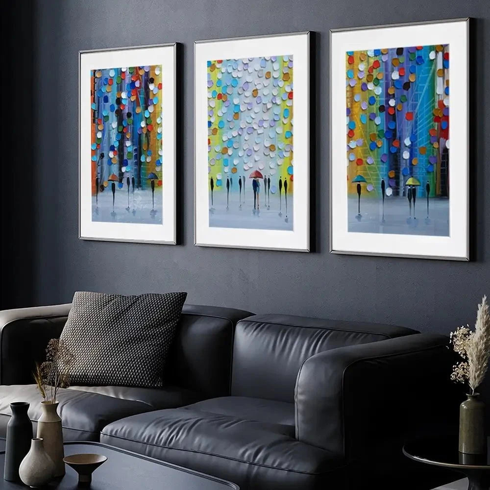 Rainy Fantasty Framed Art Print Trio Rainy Fantasty Framed Art Print Trio wall art product Ekaterina Ermilkina