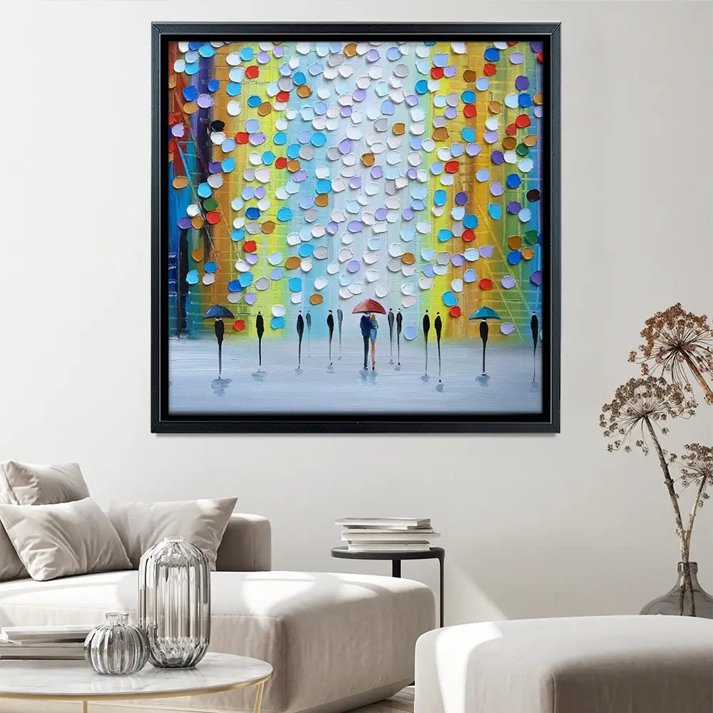 Rainy Fantasy Square Canvas Print Rainy Fantasy Square Canvas Print wall art product Ekaterina Ermilkina