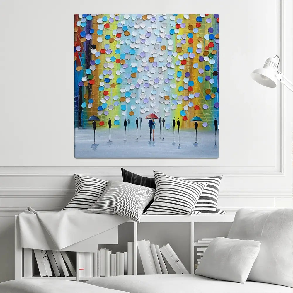 Rainy Fantasy Square Canvas Print Rainy Fantasy Square Canvas Print wall art product Ekaterina Ermilkina