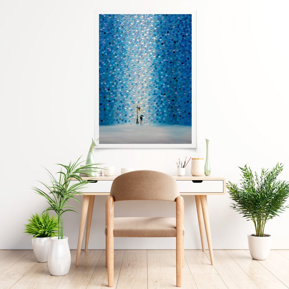 Rainy Streetlight Sonata Art Print wall art product Ekaterina Ermilkina / Independent