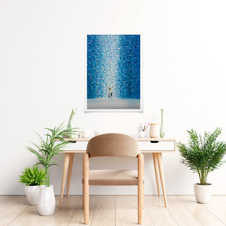 Rainy Streetlight Sonata Art Print wall art product Ekaterina Ermilkina / Independent