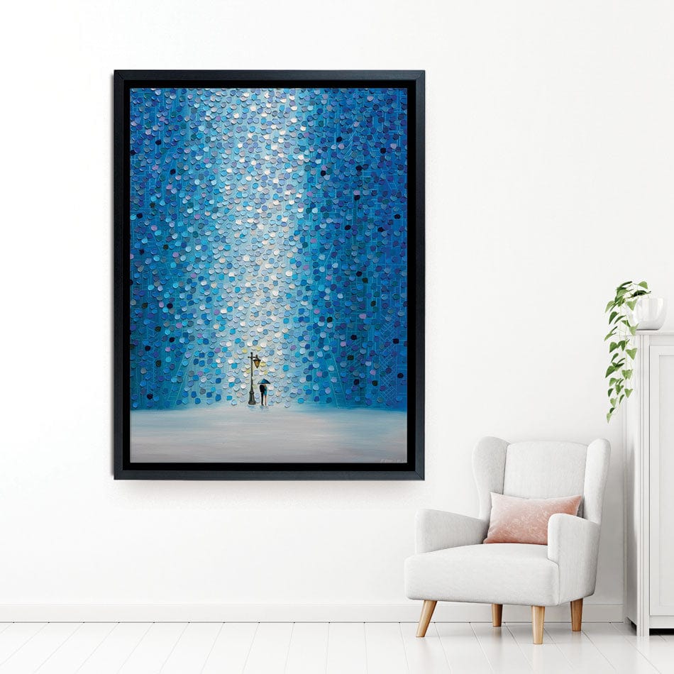 Rainy Streetlight Sonata Canvas Print wall art product Ekaterina Ermilkina / Independent