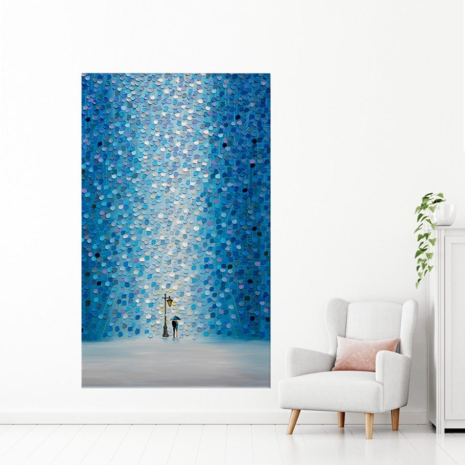 Rainy Streetlight Sonata Canvas Print wall art product Ekaterina Ermilkina / Independent