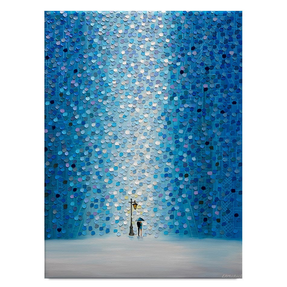 Rainy Streetlight Sonata Canvas Print wall art product Ekaterina Ermilkina / Independent