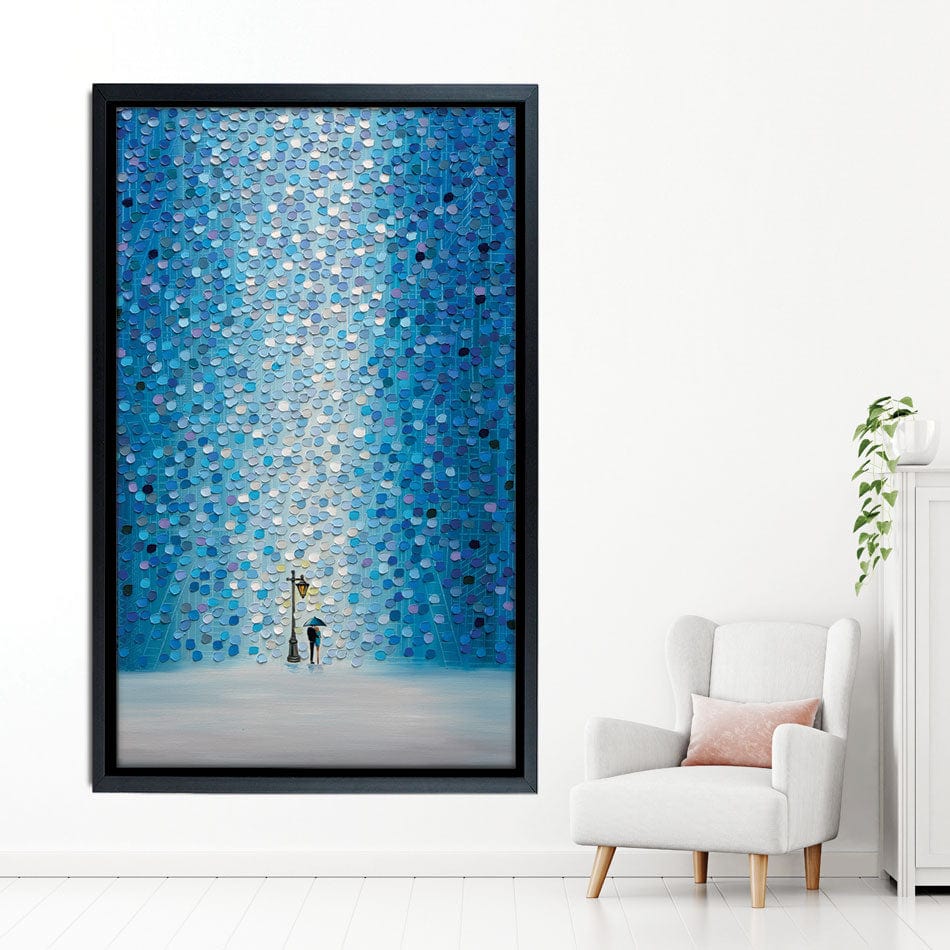 Rainy Streetlight Sonata Canvas Print wall art product Ekaterina Ermilkina / Independent