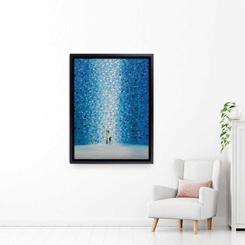 Rainy Streetlight Sonata Canvas Print wall art product Ekaterina Ermilkina / Independent
