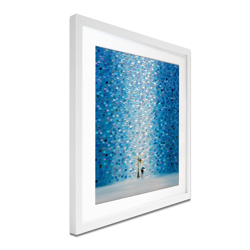 Rainy Streetlight Sonata Framed Art Print wall art product Ekaterina Ermilkina / Independent
