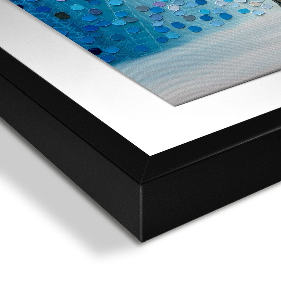 Rainy Streetlight Sonata Framed Art Print wall art product Ekaterina Ermilkina / Independent