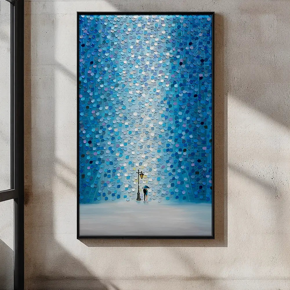 Rainy Streetlight Sonata Oversized Canvas Print Rainy Streetlight Sonata Oversized Canvas Print wall art product Ekaterina Ermilkina