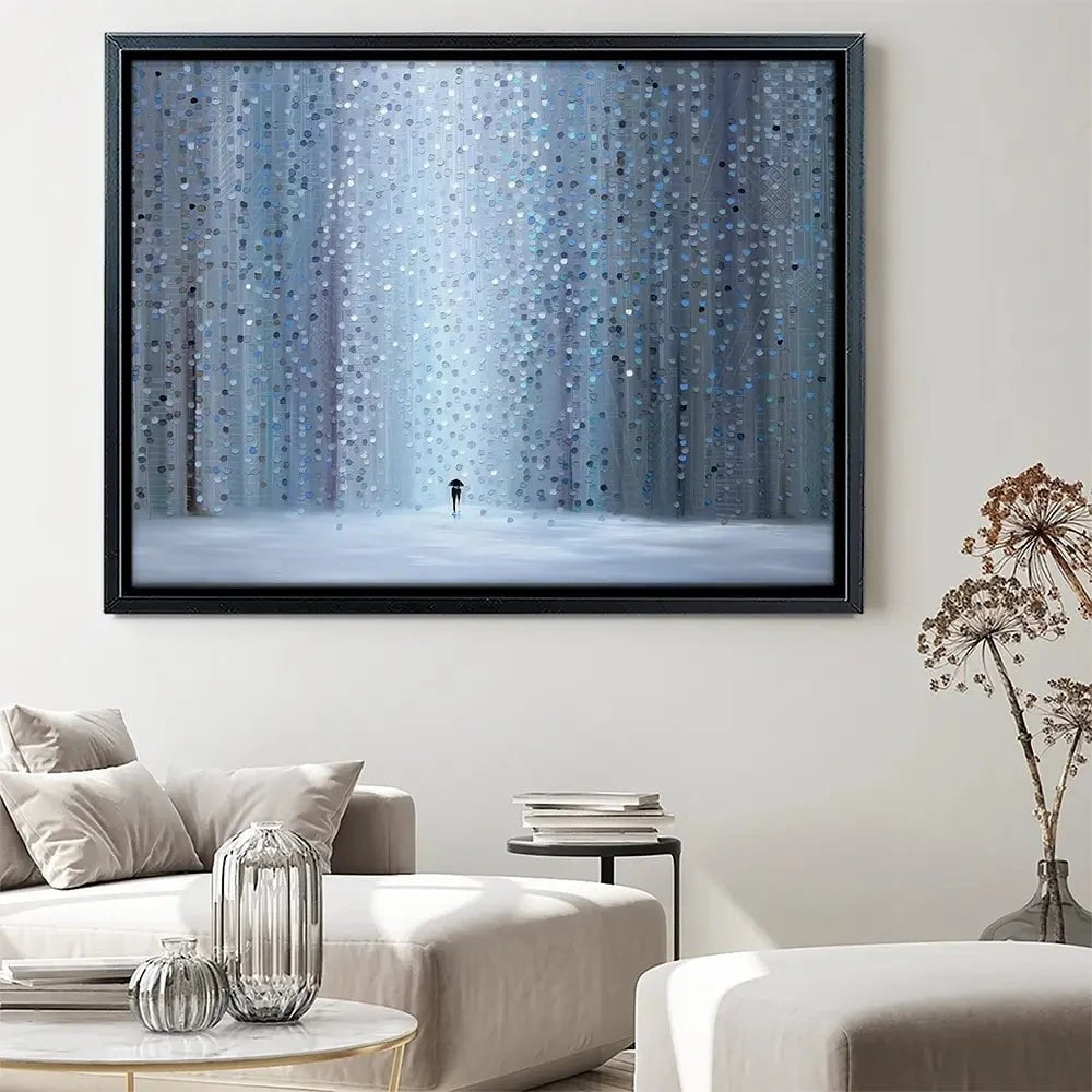 Rainy Stroll Canvas Print Rainy Stroll Canvas Print wall art product Ekaterina Ermilkina