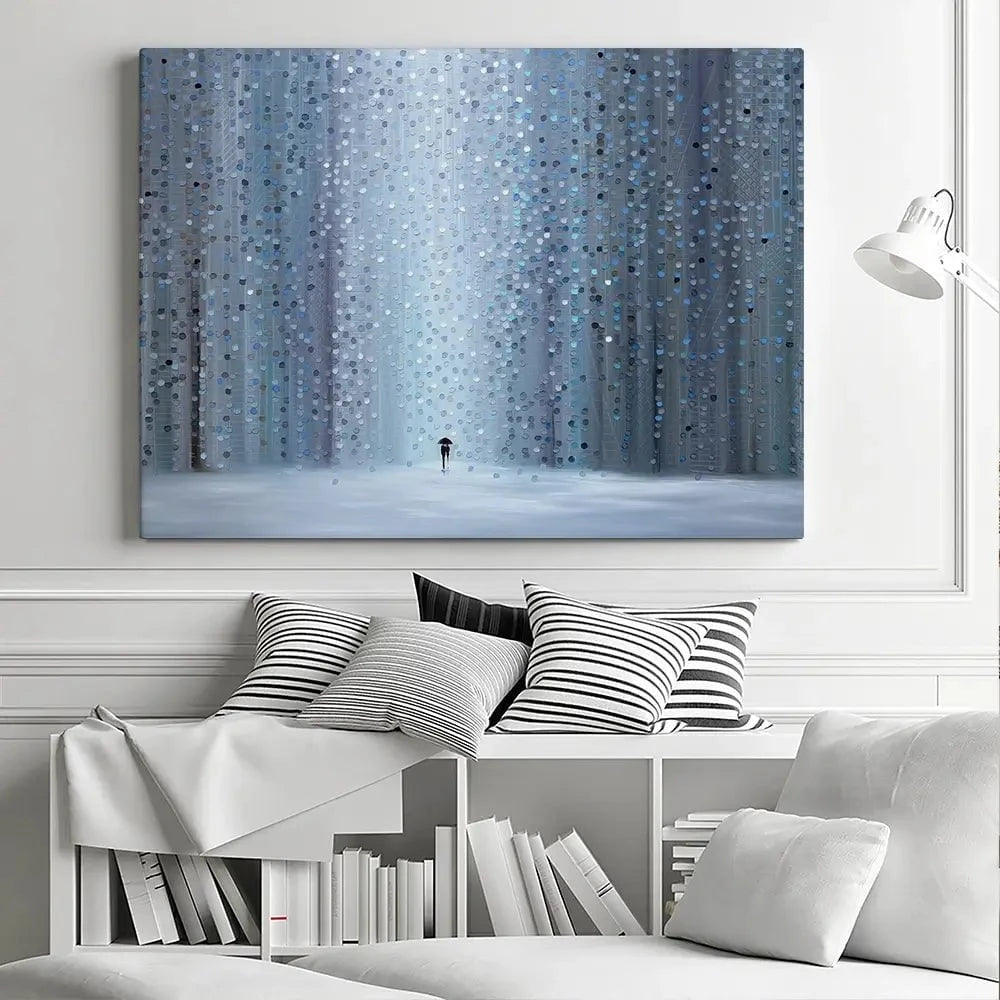 Rainy Stroll Canvas Print Rainy Stroll Canvas Print wall art product Ekaterina Ermilkina
