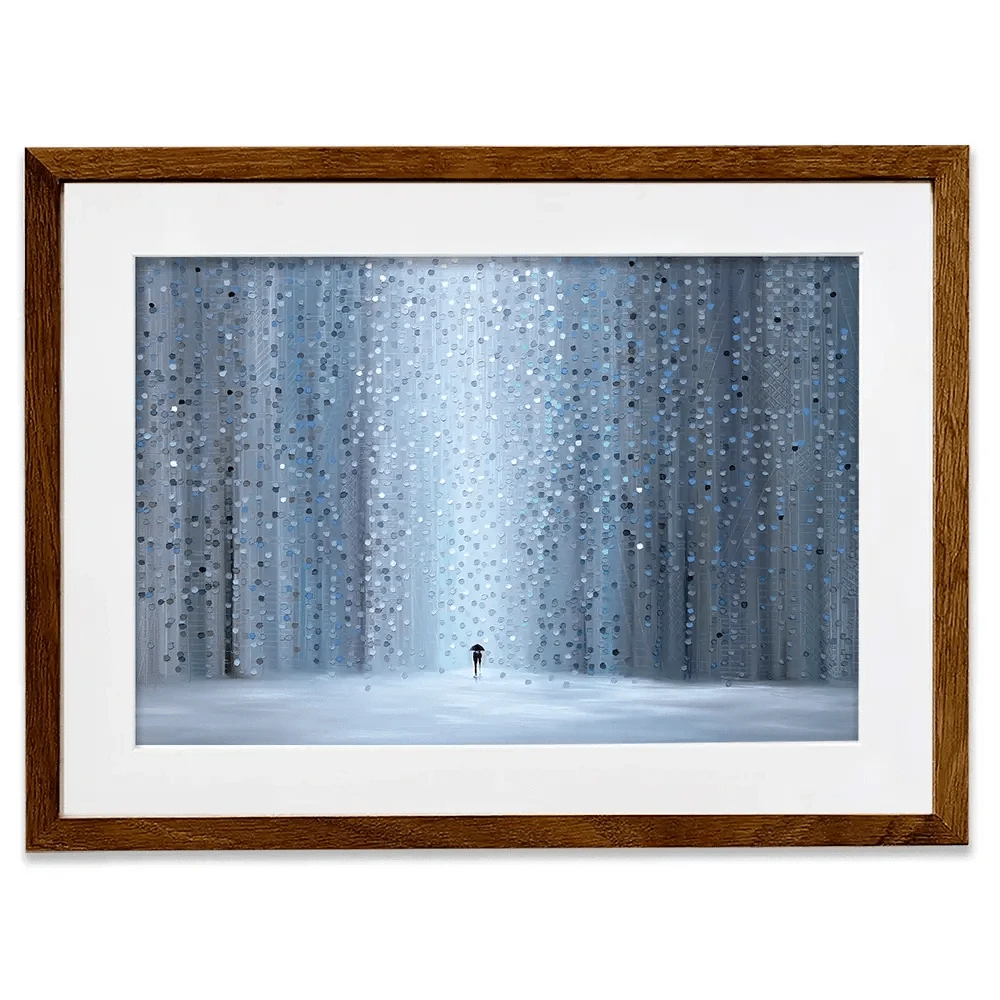 Rainy Stroll Framed Art Print Rainy Stroll Framed Art Print wall art product Ekaterina Ermilkina