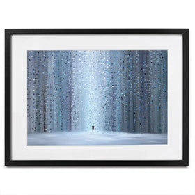 Rainy Stroll Framed Art Print Rainy Stroll Framed Art Print wall art product Ekaterina Ermilkina