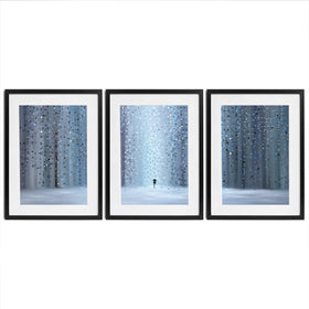 Rainy Stroll Framed Art Print Trio Rainy Stroll Framed Art Print Trio wall art product Ekaterina Ermilkina