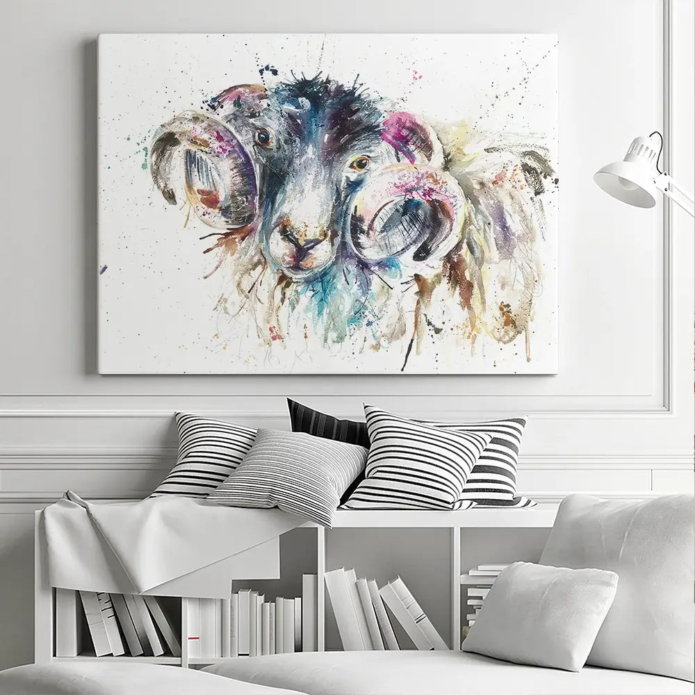 Ram Canvas Print Ram Canvas Print wall art product Nicola Jane Rowles