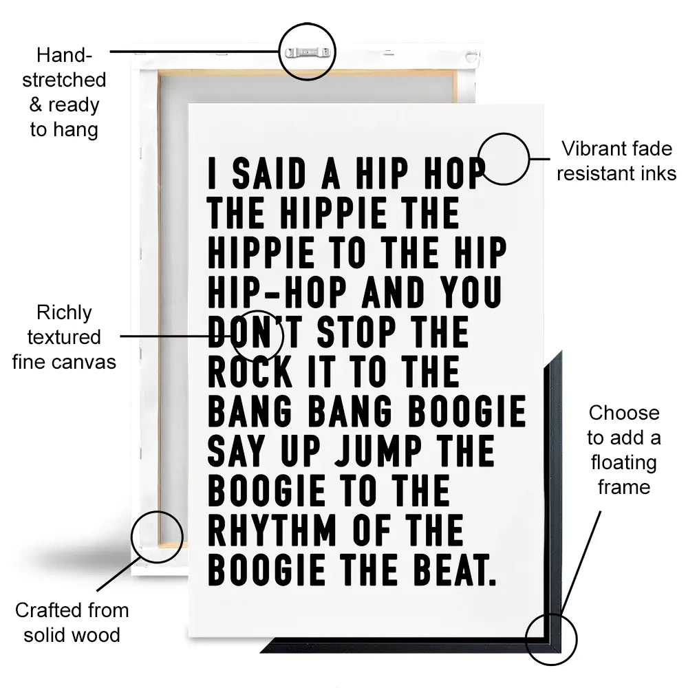 Rappers Delight Canvas Print Rappers Delight Canvas Print wall art product K Lyon