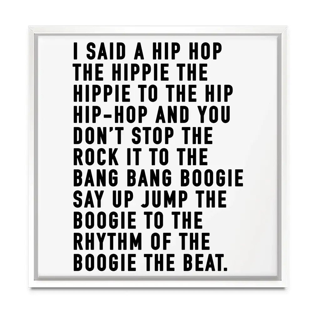 Rappers Delight Square Canvas Print Rappers Delight Square Canvas Print wall art product Independent